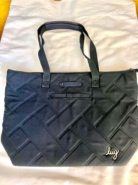 Lug Quilted Tote Bag  Skyliner in Heather Indigo